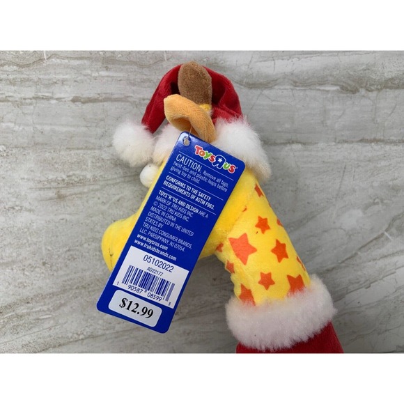 NWT 2022 Macy’s Toys R Us Santa Christmas Geoffrey Giraffe Plush 14” Great Gift - Picture 5 of 6